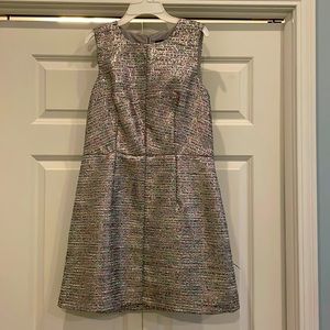 French connection gold shimmer dress